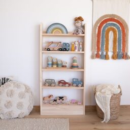 Narrow Toy Shelf, Nursery Storage, Toddler Montessori Furniture, Cabinet, Toy Spielzeugregal, ??tag??re ?? Jouets - thumbnail 2