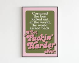 Can't Stand Me Now - Lyrics Music A3 A4 A5 Wall Art Print Gift - thumbnail 1