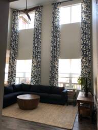 Lino Fabric Curtains, Any Length, 25 Inch - 100 Wide, Extra Long Modern Drapes, Small Window Treatments, 2 Panels