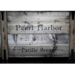"Chest, Wooden Box, Cargo Bench, Coffee Table ""Pearl Harbor" - thumbnail 2