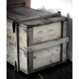 "Chest, Wooden Box, Cargo Bench, Coffee Table ""Pearl Harbor" - thumbnail 3