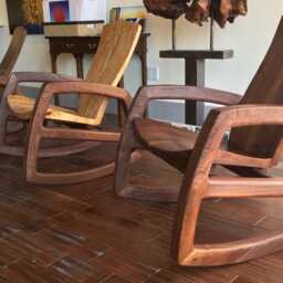 Cascade Rocking Chair in Walnut & White Oak - thumbnail 2