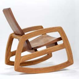 Cascade Rocking Chair in Walnut & White Oak - thumbnail 4