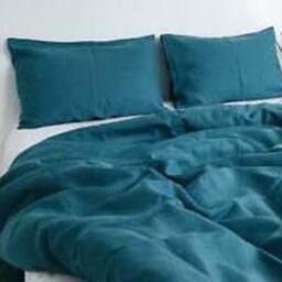 Dark Cherry Red Pure Cotton Stonewashed Duvet Cover, Wine Boho Bedding Set, Maroon Comforter Cover - thumbnail 3