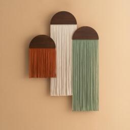 Yarn Wall Hanging, Scandinavian Decor, New Home Gifts, Modern Farmhouse, Bohemian Art, Tapestry, Minimalist Artwork W21 - thumbnail 1
