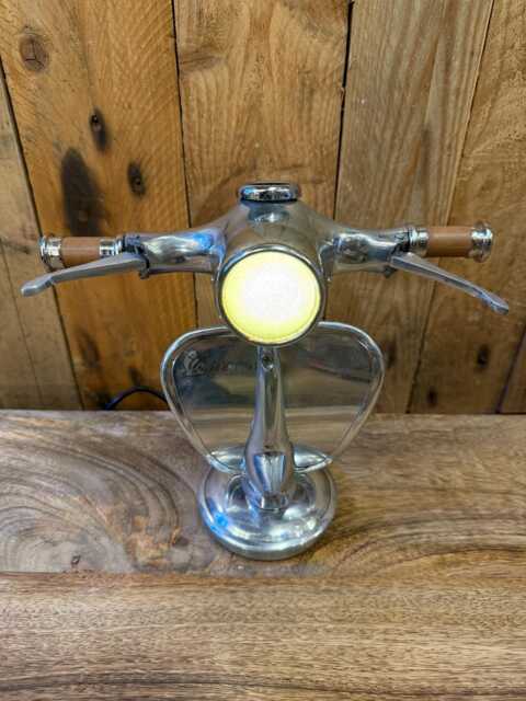 Polished Chrome Vespo Style Scooter Table Lamp Special Limited Edition - image 1