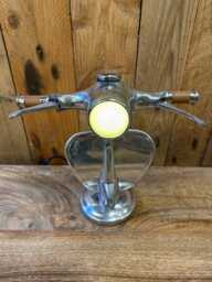 Polished Chrome Vespo Style Scooter Table Lamp Special Limited Edition - thumbnail 1