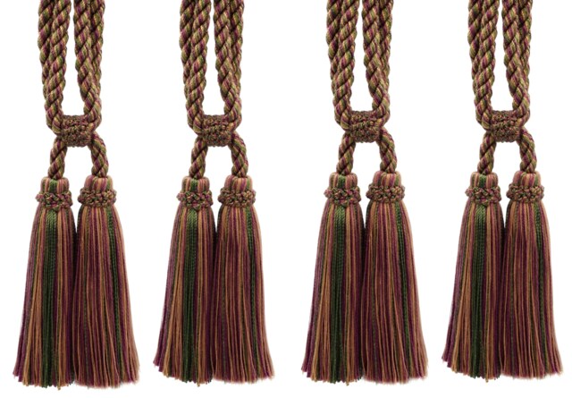"D??copro Double Tassel Curtain & Drapery Tieback, Length 5 1/2"" - 14cm, Spread 27" - image 1