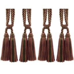 "D??copro Double Tassel Curtain & Drapery Tieback, Length 5 1/2"" - 14cm, Spread 27" - thumbnail 2