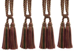 "D??copro Double Tassel Curtain & Drapery Tieback, Length 5 1/2"" - 14cm, Spread 27"