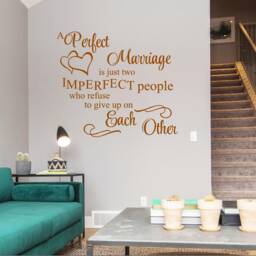 Marriage Quote Vinyl Wall Decal, Romantic Sign Decor - thumbnail 2