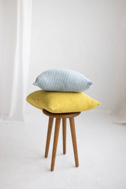 Set Of 2 Waffle Pillow Covers, Linen Shams, Throw Pillows, Textured Pillows, Decorative Pillows - image 1