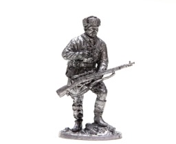 Tin Figure 54mm Sniper Vasily Zaicev 1942 Ussr Ww Ii 132 Scale - thumbnail 1