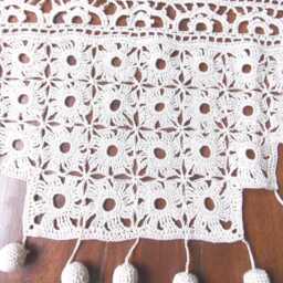 Crochet Brise - French Handcrafted Curtain Rod - Sylvette Raisonnier Creation Custom Mosaics - thumbnail 3