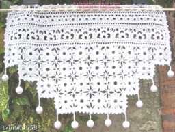 Crochet Brise - French Handcrafted Curtain Rod - Sylvette Raisonnier Creation Custom Mosaics