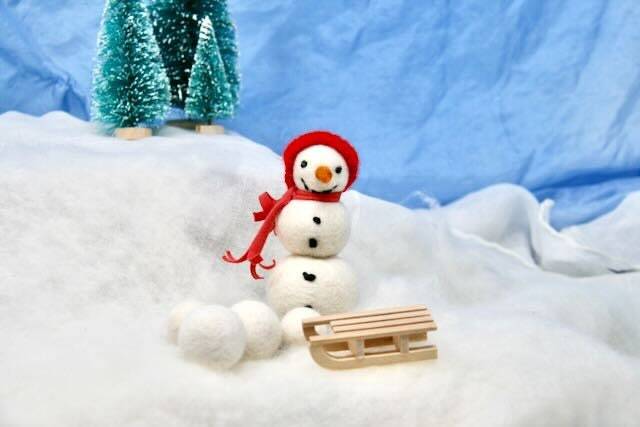 Snowman Winter For Your Nature Table Waldorf Flower Child Seasons Frost Ice - image 1