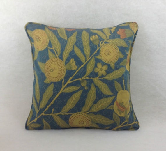 William Morris & Co - Fruit - Weave Blue/Thyme Cushion Cover Throw Pillow Designer Home Decor - image 1
