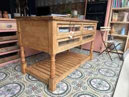 Bespoke Spindle Dairy Table Kitchen Island - thumbnail 1