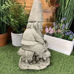 stone Garden Pair Of Loving Gnomes On A Bench Gift Ornament - thumbnail 3