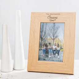 Personalised Engraved Christmas Photo Frame - Family Gift Xmas For Grandparents From Grandchildren Keepsake - thumbnail 3