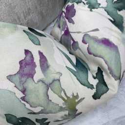 Olivia Floral Watercolour Cushion Cover - Cotton Linen Blend High-Quality Fabric Made in UK - thumbnail 3
