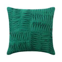 "Luxury Dark Green Pillow Cover 16""x16" - thumbnail 1