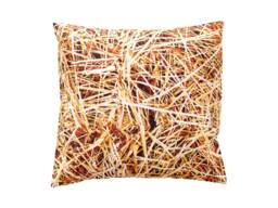 Pillow Cushion Children Baby Child Miniblings 25x25cm Straw Hay Meadow Country - thumbnail 1