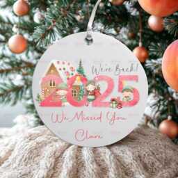 Personalised Kids Christmas Decoration - Daughter Gift Custom Bauble For Boys & Girls Stocking Filler Eve Box - thumbnail 1