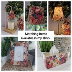 Cordless Touch Lamp. Beautiful Decoupaged Gisela Graham Inspired Baroque Usb Rechargeable Other Designs Available - thumbnail 4
