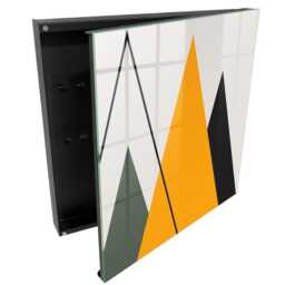 Modern Composition Wall Mounted Key Cabinet, Beige Box For Wall, Geometric Geometry, Lovers Of Modernity - thumbnail 1