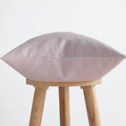 Dusty Pink Linen Throw Pillow Cover With Hidden Zipper Closure, Custom Size & Color - thumbnail 2