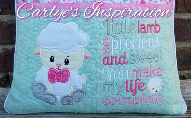 Little Lamb So Precious & Sweet Bundle Storybook Pillow Designs - 5x7 Design Includes 2 Digital Designs Embroidery - image 1