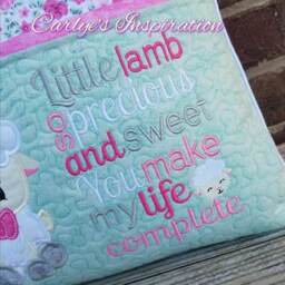 Little Lamb So Precious & Sweet Bundle Storybook Pillow Designs - 5x7 Design Includes 2 Digital Designs Embroidery - thumbnail 4