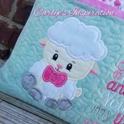 Little Lamb So Precious & Sweet Bundle Storybook Pillow Designs - 5x7 Design Includes 2 Digital Designs Embroidery - thumbnail 3