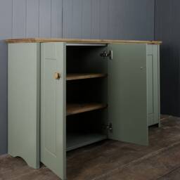 3 Shelf Cupboard With Storage Shelves & 4 Panel Style Soft Close Doors. Shoe Rack Cabinet For Hallway Living Dining Room Or Study - thumbnail 3