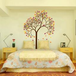 Aspen Tree Wall Decal Forest With Bird & Leaves Vinyl Sticker Removable Nursery Art 1267 - thumbnail 3