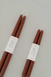 Beeswax Taper Candles Pure Candles, Burgundy Red Spring Decor, Easter Table Natural Handmade in Usa