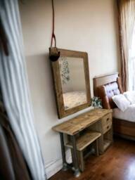 Bedroom Dresser Table & Mirror - Made From Reclaimed Scaffolding The Downend - thumbnail 4