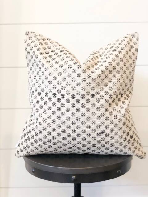 Dottie Mudcloth Pillow Cover, 20 X 20, Mud Cloth Pillow, African Block Print Pillow - image 1