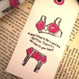 Friendship Candle Set Pink Glitter Bra Design, Uplifting Gift - thumbnail 3