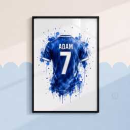 Boys Football Prints - Personalised Kids Bedroom Decor, Soccer Wall Art Set Of 3 - thumbnail 4