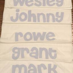 Seersucker Beach Towel-Name On Towel-Personalized Towel - Flower Girl Gift - thumbnail 2