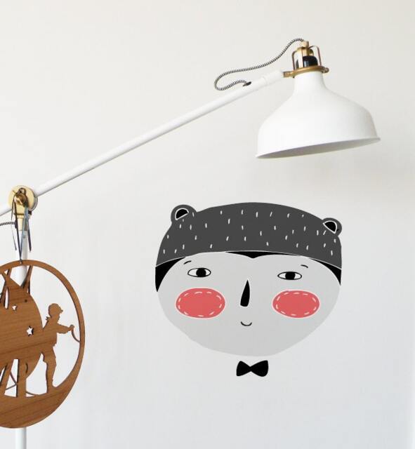 Amigo Bear Wall Sticker Decal - Nursery Stickers, Animal Decals, Home Decor, Baby Room, Art, Girl, Boy