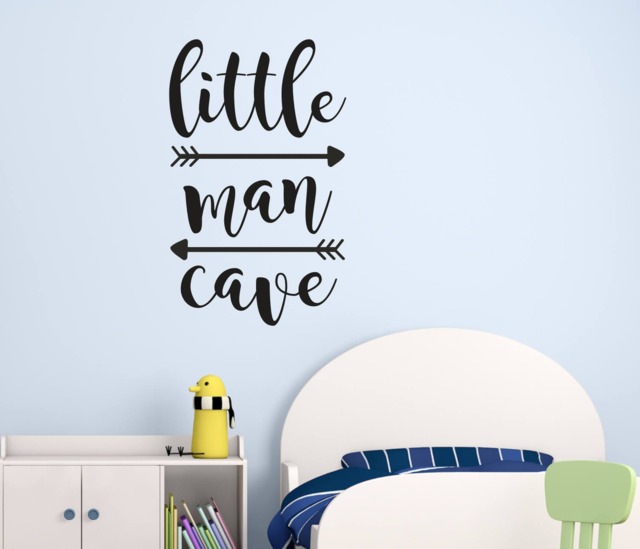 Little Man Cave Wall Decals, Kids Quotes, Decal Kids, Nursery Stickers, Boys Room Decals - image 1