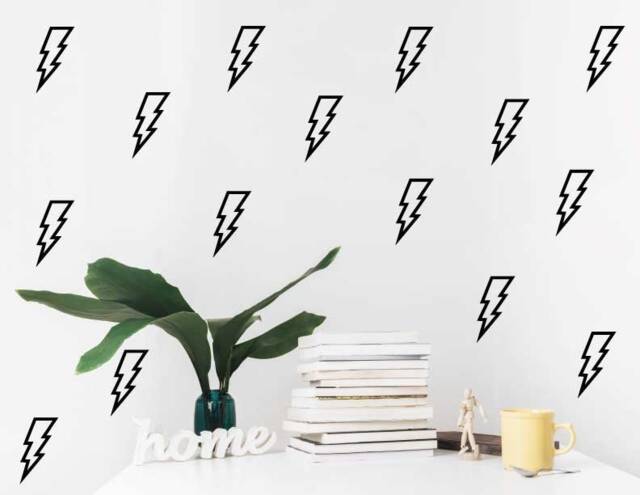 Lightning Decals, Lightning Bolt Stickers, Super Hero Wall Decal, Boys Room, Girls Nursery - image 1