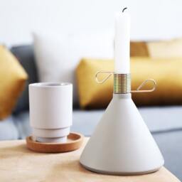 Candle Holder - Conic Puikdesign Accessory Heavy Steel Spring Handmade Geometric Minimal - thumbnail 3