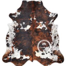Tricolor High Quality Cowhide Rug, Hair On Hide, Koeienhuid, Kuhfell Teppich, Peau De Vache Sizes - M - L - xl - Jumbo - thumbnail 2