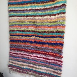 Boucherioute Rug - Berber Atlas Rug, Moroccan Handwoven Vintage Rug /120 X 170 cm/3.93 5.57 Ft Code 302 - thumbnail 3