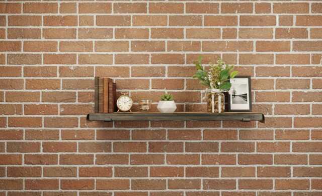 Industrial Edge Premium Metal L-Bracket Set - Rustic Wall Shelf With Flat Steel Brackets Handmade Wooden Storage - image 1