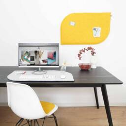 "50 X 80 cm Felt Wall Cushion, Back Cushion - Backrest Pinboard Sound Absorber Padded ""The Wave" - thumbnail 2